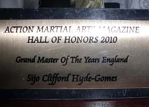 Action Martial Arts Magazine Hall of Honour, 2010