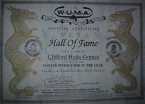 UK Hall of Fame award